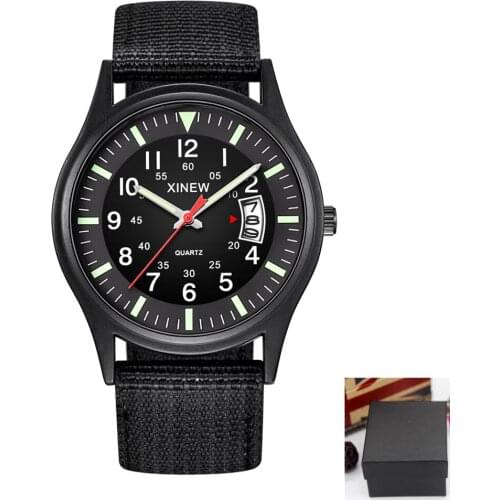 Latest Brand Watches Mens Fashion Nylon Band Calendar Quartz Wristwatch Reloj Hombre Men Military Clock Relogios Masculinos 2020