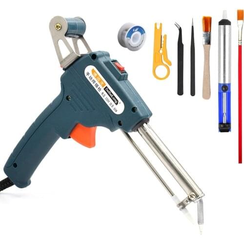 60W High Quality Automatic Send Tin Soldering Iron Gun Kit Welding Repair Rework Soldering Station Electric Solder Iron Tool Set