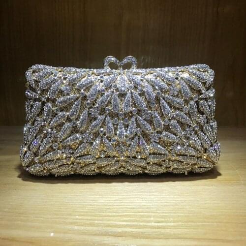 Latest Design Ladies Party Small Purse Female Prom Purses Bridal Shoulder Bag Diamonds Rhinestones Womens Pouch Evening Bags