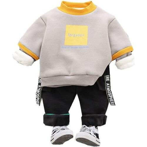 New Spring Autumn Children Casual Cotton Print Clothes Baby Boys Girls Cartoon Jacket 2Pcs/Sets Kids Fashion Letter Tracksuit
