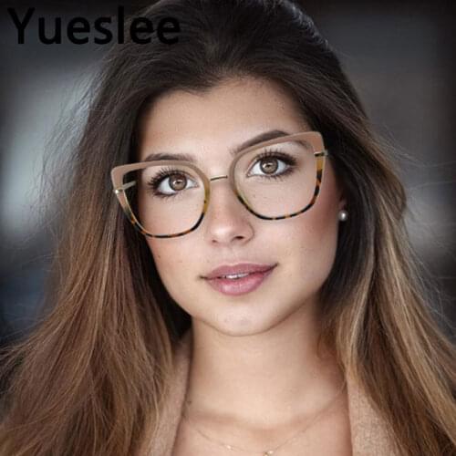 48262 Blue Light Glasses Cat Eye Glasses Frame Men Women Prescription Glassesl Fashion Computer Eyeglasses Decorative Vases