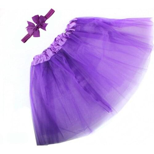 Newborn Baby Gilrs Clothes Skirt with Flower Headband Set Photography Props Fashion Princess Tutu Skirt for Infant Baby
