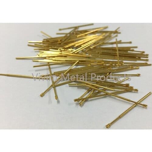 PAL75-Q2 Durable Brass Spring Test Probe Household Metal Spring Test Probe Sleeve Length 33.35mm Spring Test Probe 100 / PCS