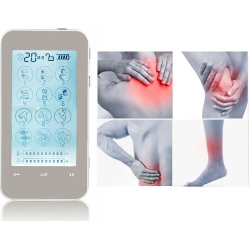 Rechargeable Physical Therapy Equipment Dual Channel Luxury TENS EMS Unit Muscle Stimulator For Pain Relief Device