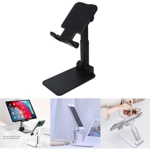 Height Angle Adjustable Desktop Cell Phone Stand, Foldable Angle Height Adjustable Stable Portable