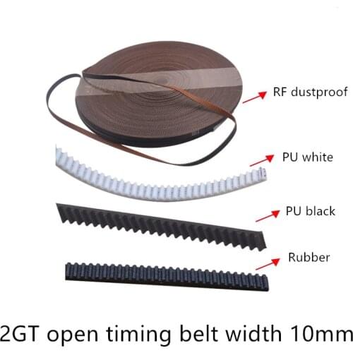 LINK CNC 3D printer 2GT Open Timing Belt width 9mm 10mm mute dustproof For Motor