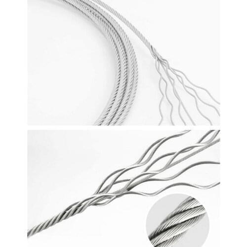 HQ QF02 Super Flexible Soft 7x19 Structure 133 Strands Stainless Steel 304 Wire Rope Cable 1.5-20MM Diameter