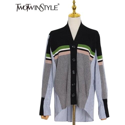 TWOTWINSTYLE Women's Striped Shirts