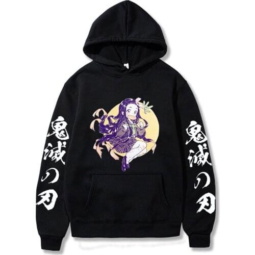 Demon Slayer Harajuku Streetwear New Arrival Autumn Spring Loose Streetwear Fashion Men Women Hoodie