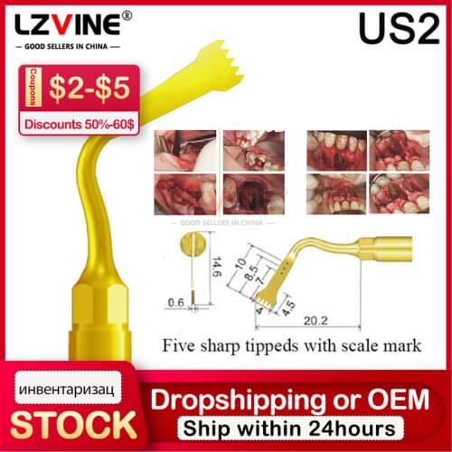 US2 Bone surgery tip/dental piezo surgery tip for WOODPECKER ULTRASURGERY,MECTRON PIEZOSURGERY products instruments