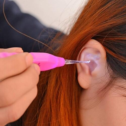 LED Baby Safety Ear Picker Ear Curette Ear Scoop Ear Cleaning Tools Home Health Care EK-New