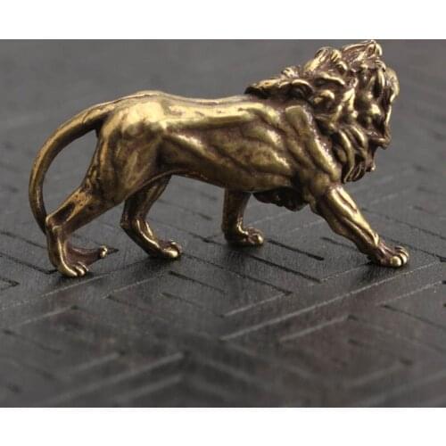 39*12*25mm Lion ornament Vivid Handmade Accessories Decoration Display Statue