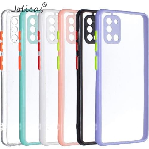 Cases For telefoon Samsung A51 4G Purple sFor Samsung Galaxy capa A31 A21S A01 M01 Core A71 4G A11 Cellular TPU Protector galax