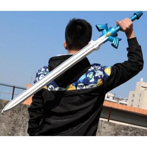 Link Cosplay Weapons Sword Sky PU Soft Material No Damage Sword Cosplay Weapons