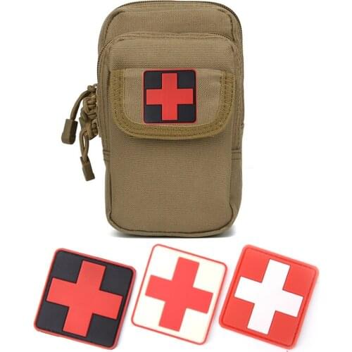 1PC 3D PVC Rubber Red Cross Flag Of Switzerland Swiss Cross Patch Medic Paramedic Tactical Army Badge