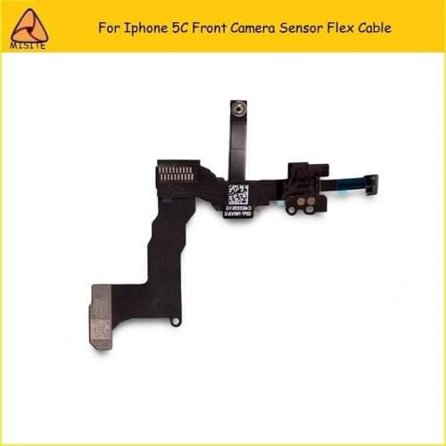 10PCS/LOT High Quality Front Small Facing Camera Lens Right Proximity Sensor Flex Cable For Iphone 5C Little Camera Flex Parts