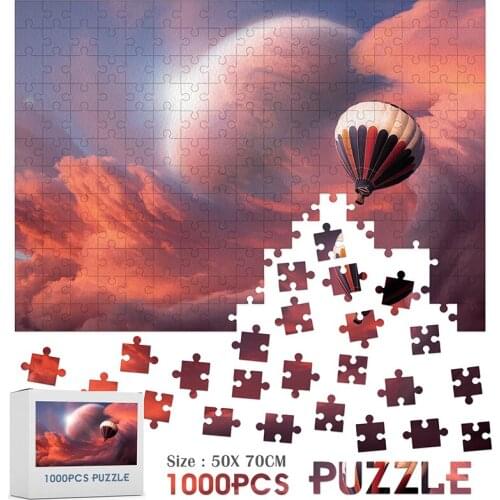 1000 Pcs Wooden Jigsaw Puzzle Scenery Puzzles Toys For Children Adults Learning Education Brain Teaser Assemble Toy Games