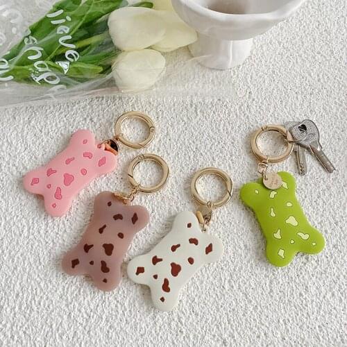 2021 Funny Cute For Apple AirTags Bone Keychain Anti-Scratch Anti-lost Protective Case Locator Tracker Silicone Protection Cover