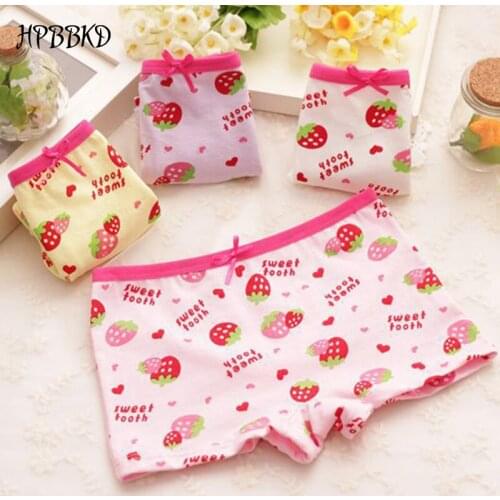HPBBKD Girls Underwear Children Panties 4Pcs/lot Girls' Briefs Female Child Underwear Baby Girl Panty For 2-10 Years GU026