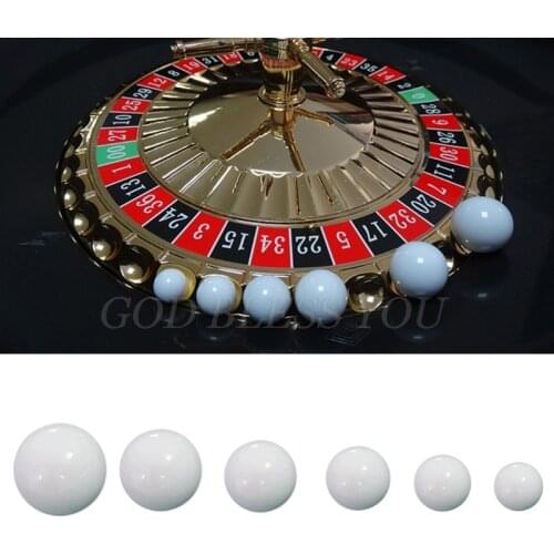 5pcs Russian Roulette Ball Casino Roulette Game Replacement Ball Acrylic White Ball 12/14/16/18/20/22mm Drop Shipping