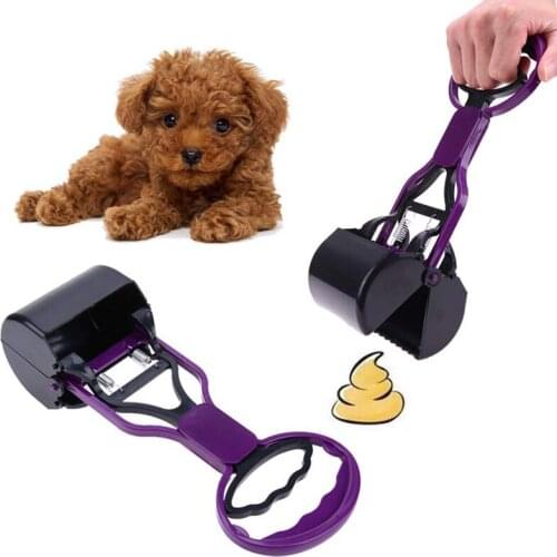 Dog Pooper Scooper Long Handle Jaw Poop Scoop Outdoor Walking Pet Pick Up Convenient Puppy Waste Cleaner Tool Dog Accessories