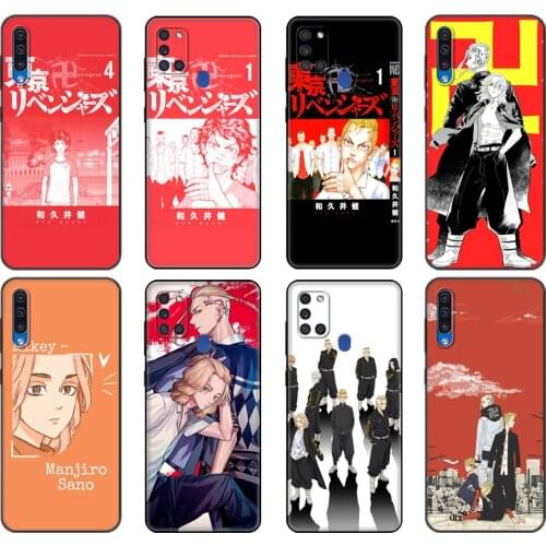 Black tpu Case For Samsung Galaxy A50 50S A30S A10 A01 A11 A21S A31 A41 A51 A71 M21 M30S S10 LITE Cover Tokyo revengers