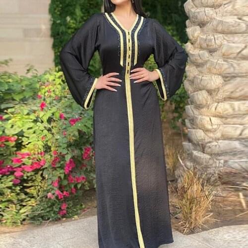 Black Abayas For Women Dubai Turkish Pakistani Evening Gowns Elegant Ladies Islamic Clothing Muslim Fashion Plus Size Kaftan