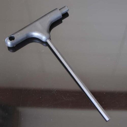 Black T-type Skateboard Tool Socket Head Wrench Ice Skate Tools Roller Skate Tools 4mm Socket Head Wrench Longboard Tools