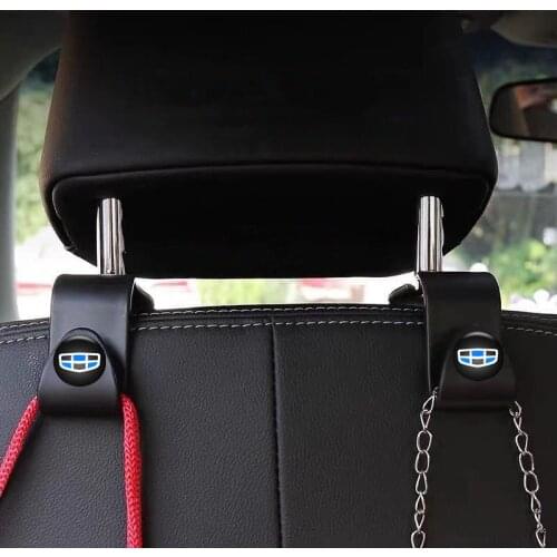 For Geely Atlas Coolray Mk Cross Boyue NL3 X6 EX7 Emgrand X7 SUV GS GT GC9 Car Headrest Hook with Phone Holder Seat Back Hanger