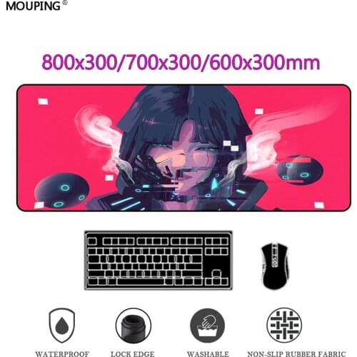Anime Japan Mouse Pad Design Mausepad Red Gamer Keyboard Pink Gaming Accessories Desk Mat Computer Table Rug 30x700 DropShipping