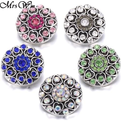 Hot Sale Snap Jewelry Crystal LOVE 18mm Snap Buttons Fit 18mm Snap Bracelet Jewelry For Women