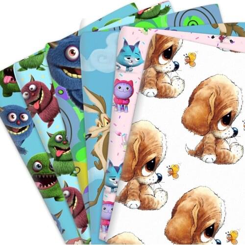 Cartoon 100% Pure Cotton Or Polyester Cotton Material Patchwork Sewing Quilting Fabrics Quilt Needlework DIY Cloth