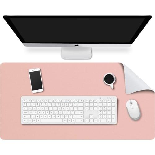 Multi-functional Office Desk Pad Ultra Thin Waterproof PVC Leather Mouse Mat Pad Keyboard Protector 31.5X15.74 Inches 80*40cm