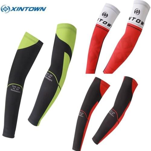 XINTOWN Men/women Cycling Bike Bicycle Arm Warmers Cuff Sleeve Covers UV Sun Protection
