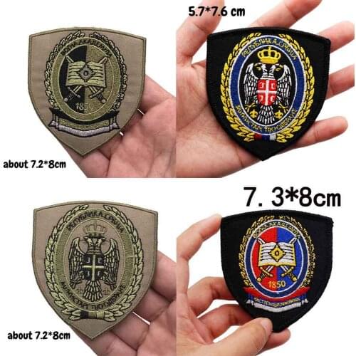 Serbia Joint Operations Command Military Academy Embroidery Patches For Clothing Sticker On Clothes
