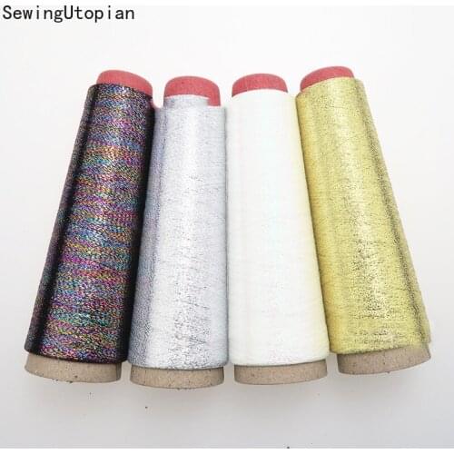 4PCS Polyester Sew Thread Gold Silver Clothes Machine Embroidery for Sewing Thread Strong Durable Hand Craft Machines Material