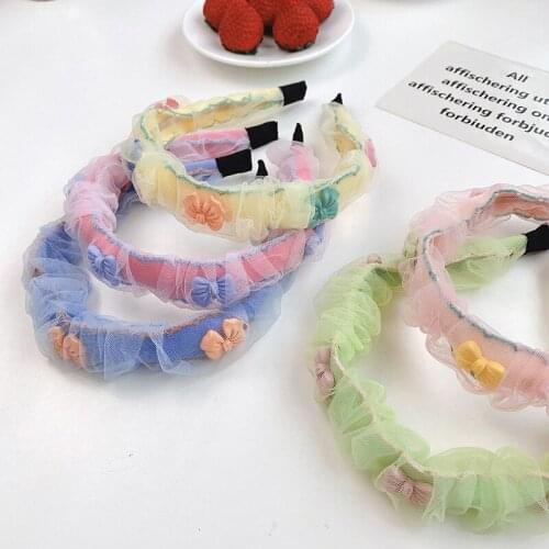 2021 Summer Women Girls Cute Sweet Colors Bow Flower Hairbands Lady Lovely Hair Hoop Headbands Female Fashion Hair Accessories