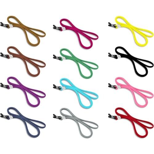 Solid Color Faux Suede Lanyard Glasses Eyeglasses Rope Sunglasses Cord Chain Eyewear Decoration Glasses Accessories mask chain