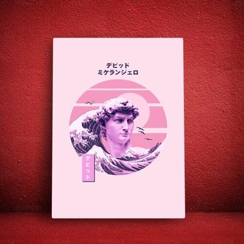 Prints Home Decor Ukiyoe Canvas Poster Sculpture Painting Sea Wave Wall Art Modular Creative Picture Framework For Living Room