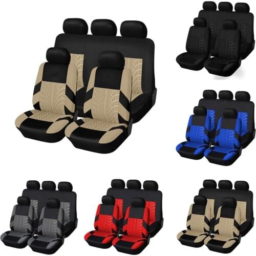 Luxury Car Seat Covers Universal Automobile Dustproof Protector Seat Case Set Track Detail Style for Vehicle Cover Dustproof