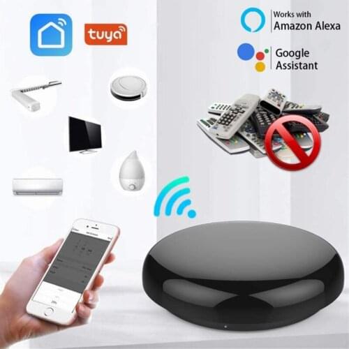 Smart WIFI IR Remote Control Universal Infrared Tuya Smart Home Remote Controller for TV DVD AUD AC Works with Alexa Google Home