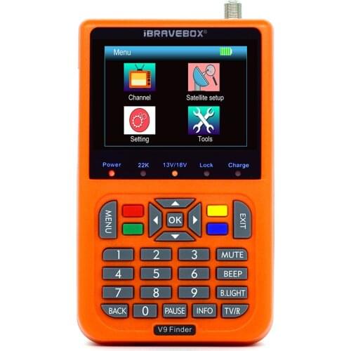 V9 Finder Satellite Finder LCD Satellite Finder Signal Finder Meter Satellite Meter Satellite Finder 3.5inch LCD Display