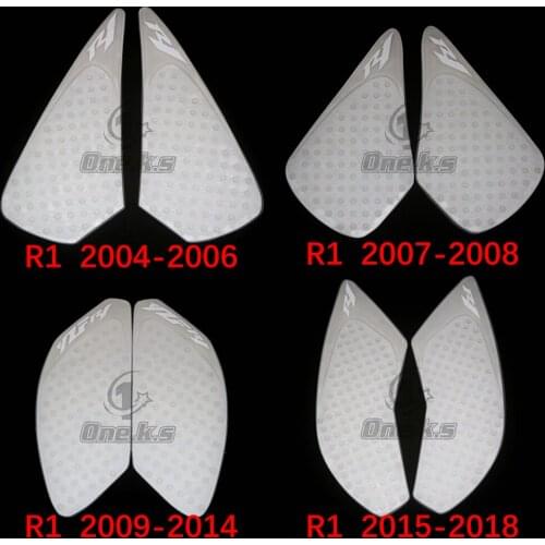 Tank Grip Pads Tank Traction Pad Side Gas Knee Grip Protector For For YAMAHA R1 2004-2006 2007-2008 2009-2014 2015-2018