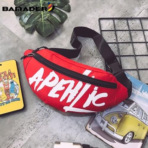 BAMADER Women Waist Bag New Letter Fanny Packs Hip-Hop Belt Bag Harajuku Shoulder Female Sling Chest Pocket Fashion Pocket