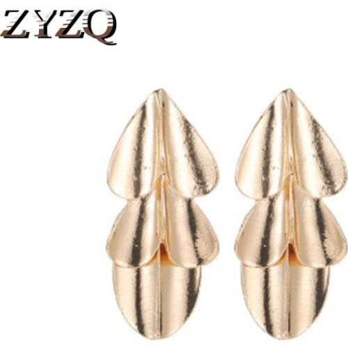 ZYZQ Exquisite Trendy Geometric Earrings Romantic Layered Heart Design Bohemia Long Stylish Party Accessories Wholesale Lots