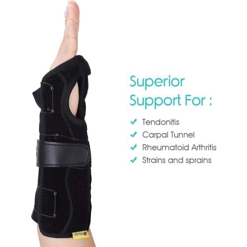 TenBon New 1 pair of adjustable support wrist strap pad hand support protection sprain wrist strap wrist strap splint