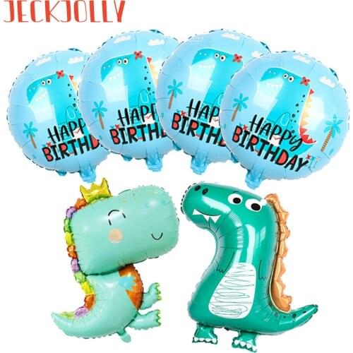 4D Dinosaur Balloons Birthday Party Jurassic Theme Decorations for Boy or Girl Children Toys Foil Balloons Dinosaur Standing