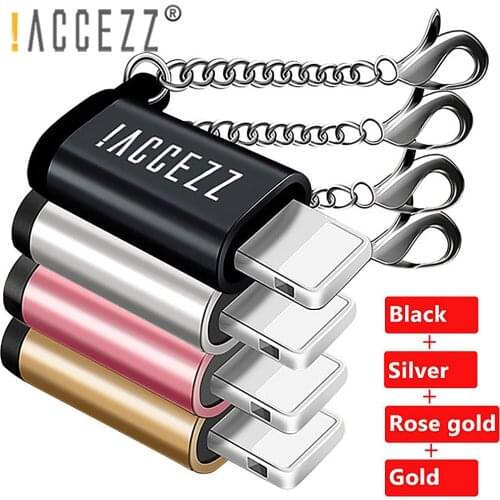 !ACCEZZ 4pcs OTG Adapter Micro USB Female To Lighting Adapter Converter For iphone11 Pro Max X XS XR 6S 7 6 5 Data Sync Charging