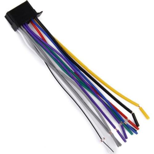 Wire Harness Adaptor For Kenwood / JVC Car Stereo Radio ISO Standard Connector Adapter 16 Pin Plug Cable Car Wire Cable Adapter