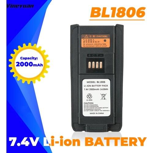 2000mAh HYT BL1806 BL2505 Battery For Hytera HYT PT580 PT580H PT580H Plus Two Way Radios Battery